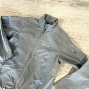 Marmot Gravity Gray Windproof Water Resistant Soft Shell Full Zip Jacket Men L